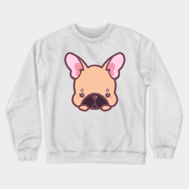 Brown French bulldog breed kawaii cute adorable Crewneck Sweatshirt by astronauticarte